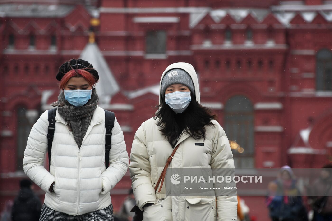 Иностранные туристы в Москве