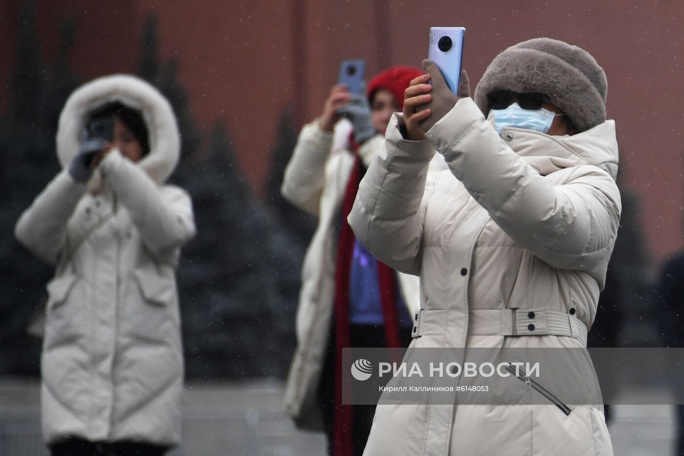 Иностранные туристы в Москве