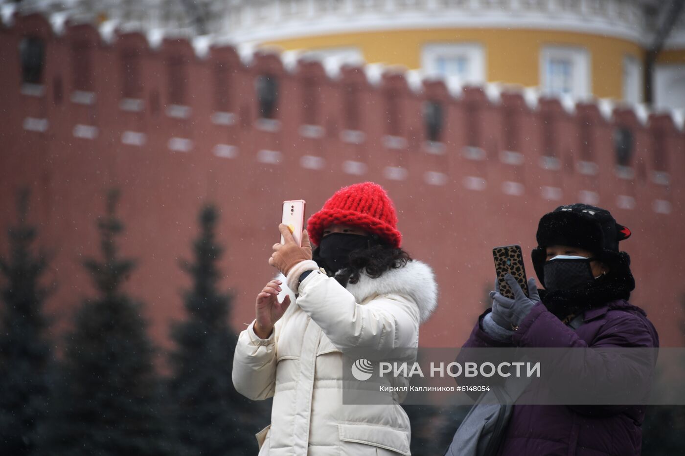 Иностранные туристы в Москве