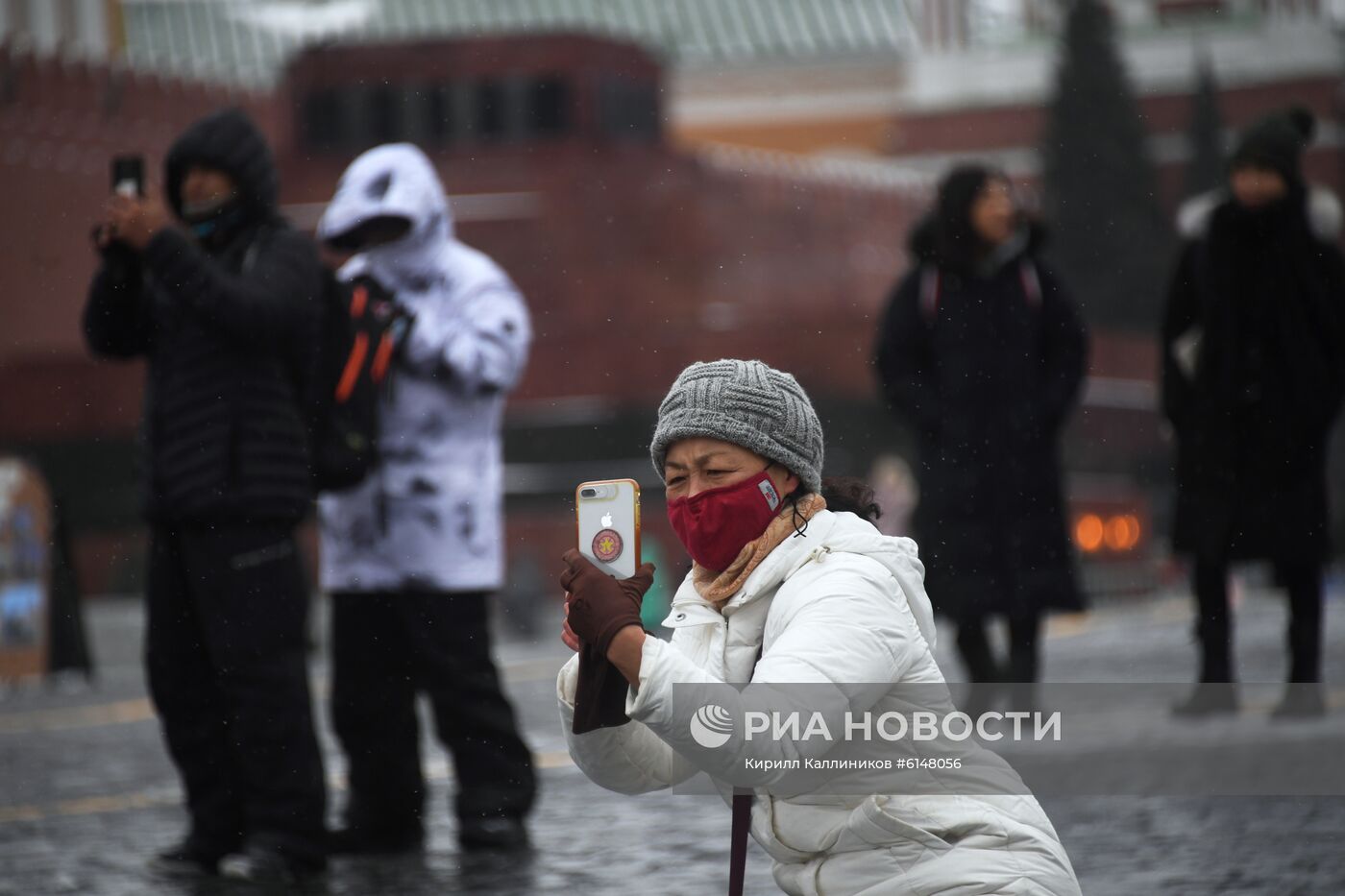 Иностранные туристы в Москве