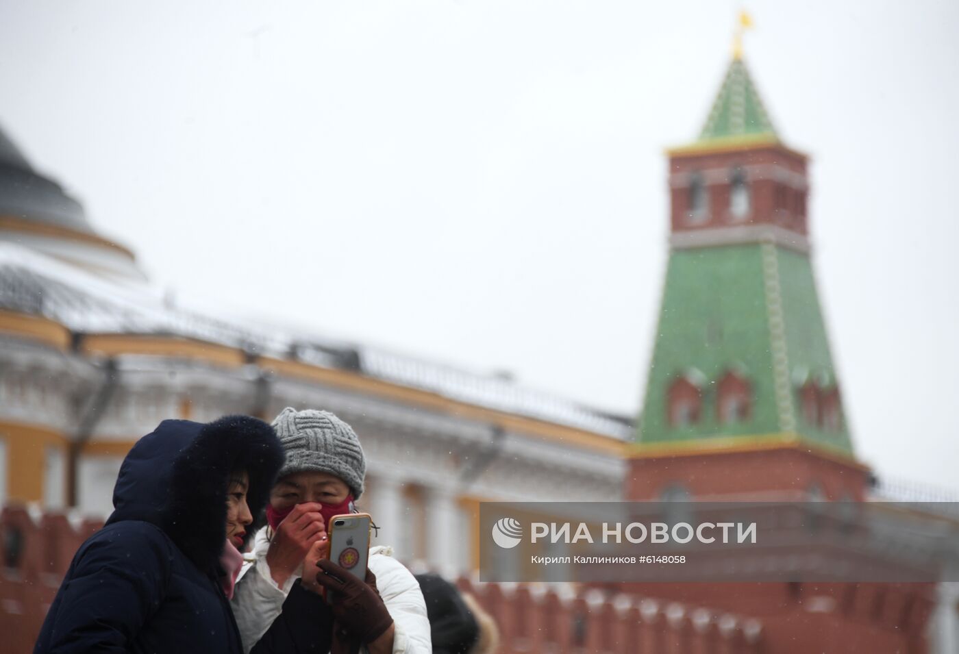 Иностранные туристы в Москве