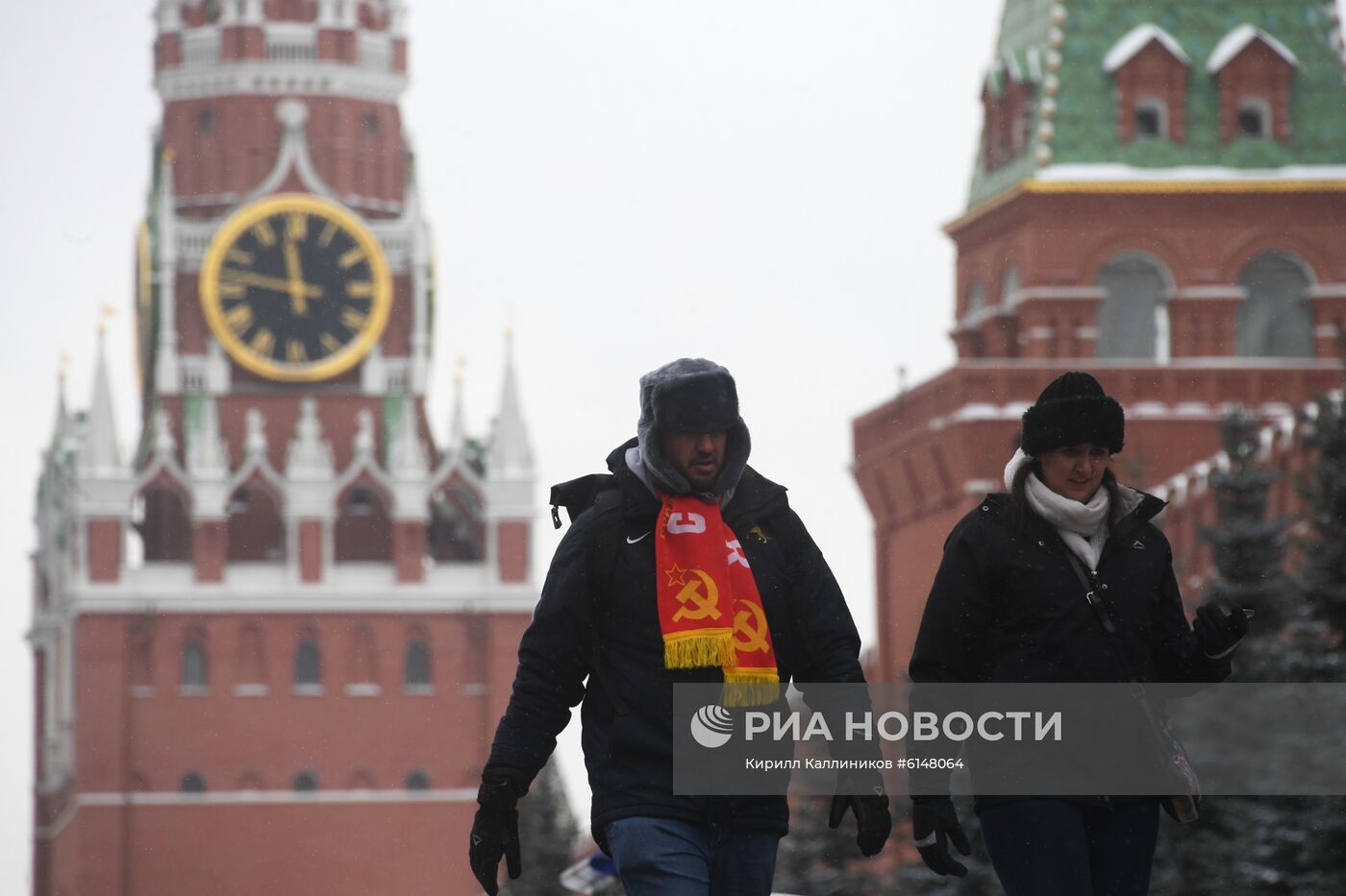 Иностранные туристы в Москве