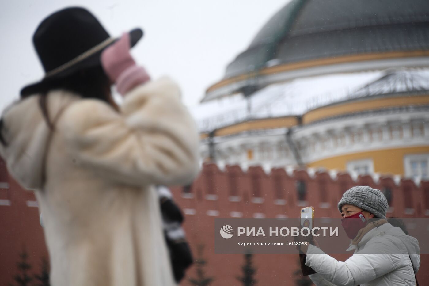 Иностранные туристы в Москве