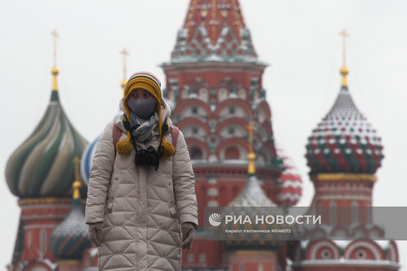 Иностранные туристы в Москве