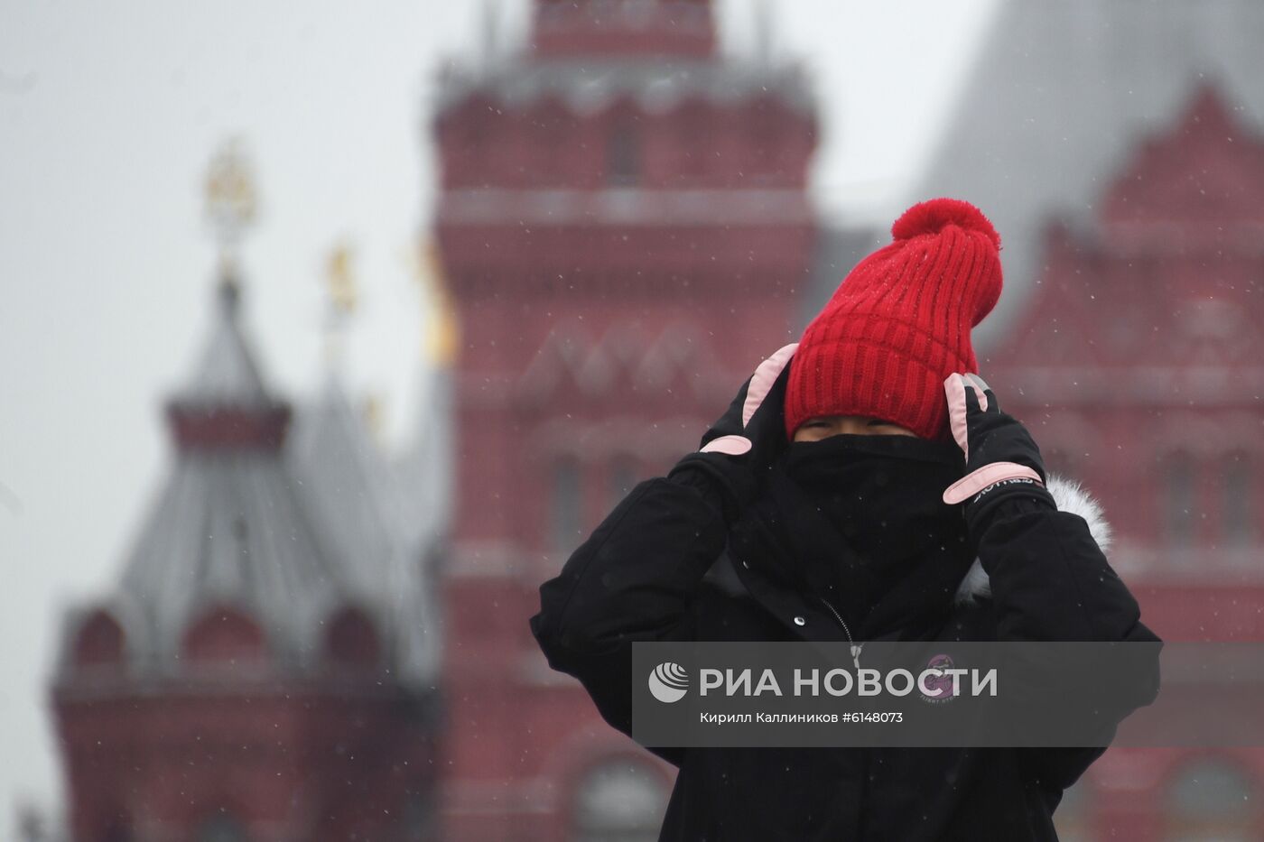 Иностранные туристы в Москве