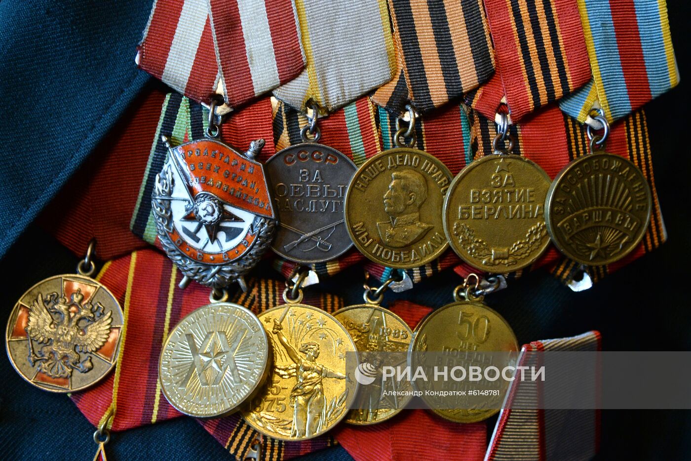 Ветеран Великой Отечественной войны Н. П. Калашников