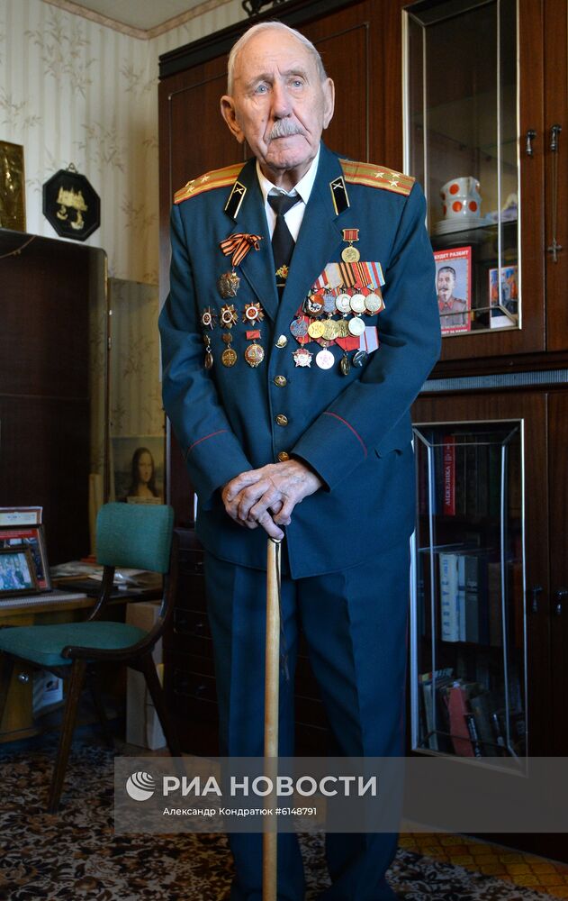 Ветеран Великой Отечественной войны Н. П. Калашников