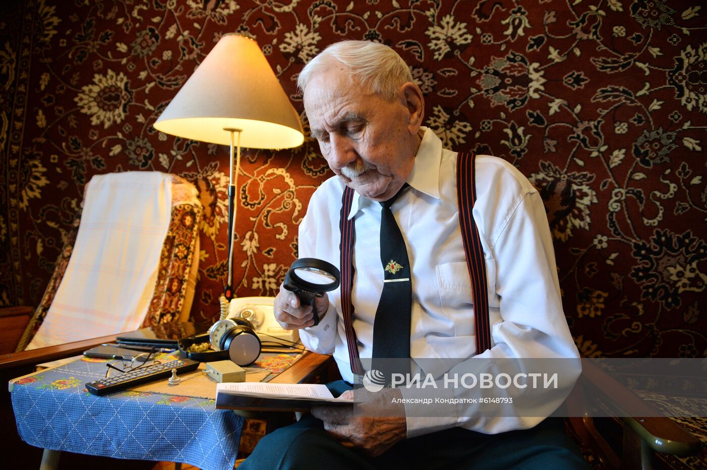 Ветеран Великой Отечественной войны Н. П. Калашников