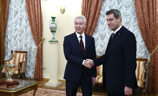 Встреча мэра Москвы С. Собянина с премьер-министром Баварии М. Зедером 