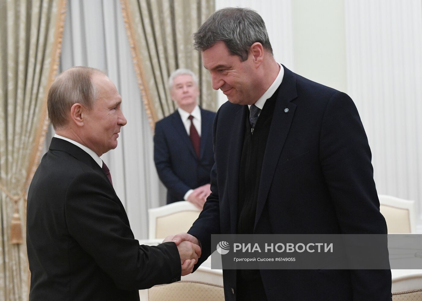 Президент РФ В. Путин встретился с премьер-министром Баварии М. Зедером