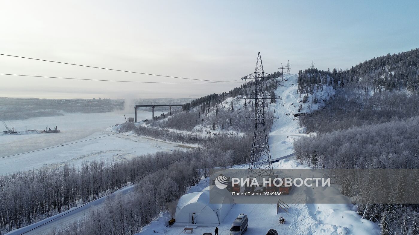 ЛЭП для электроснабжения стройки "Новатэк" запустили под Мурманском