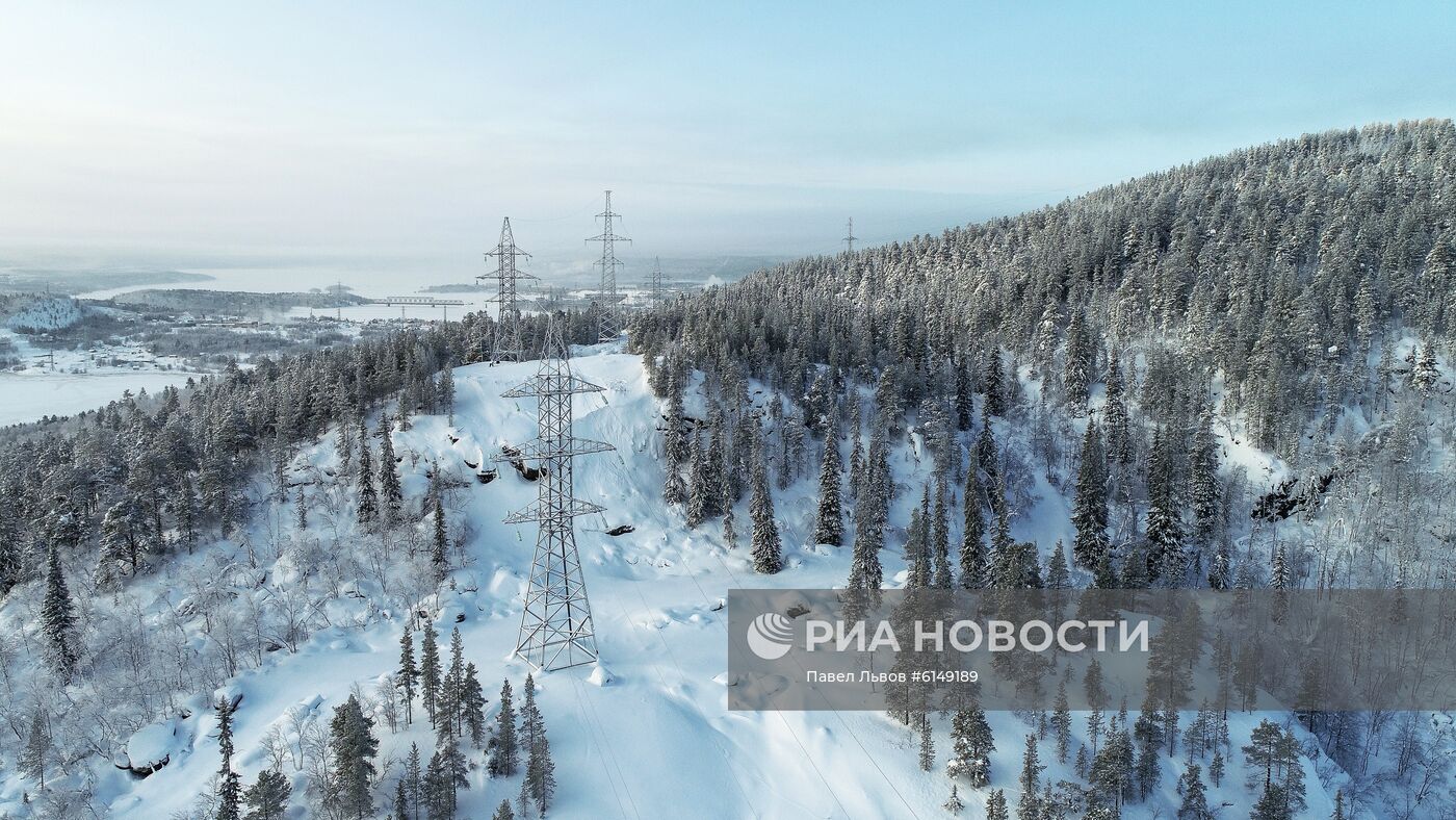 ЛЭП для электроснабжения стройки "Новатэк" запустили под Мурманском