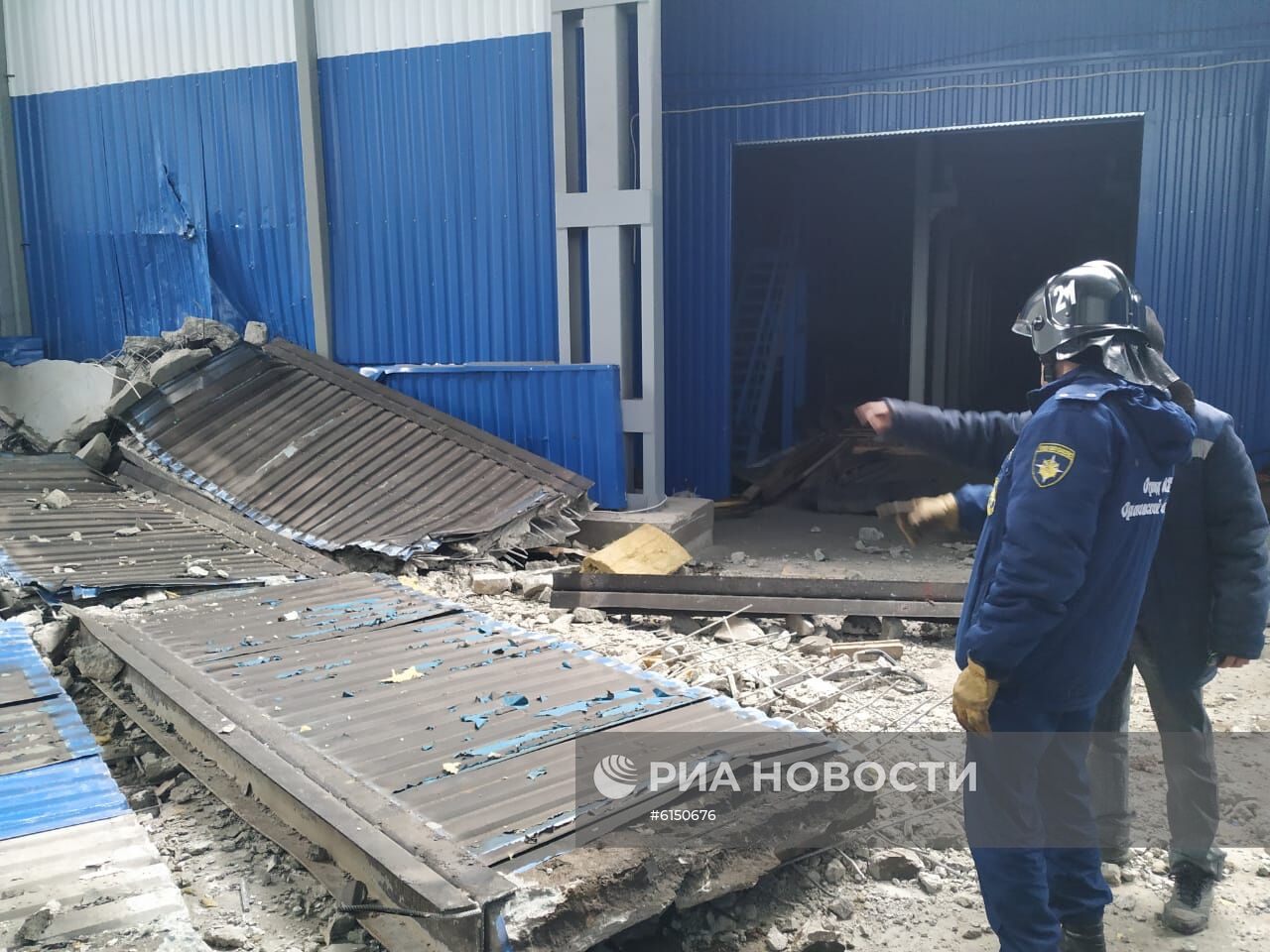 Взрыв на заводе в Орловской области 