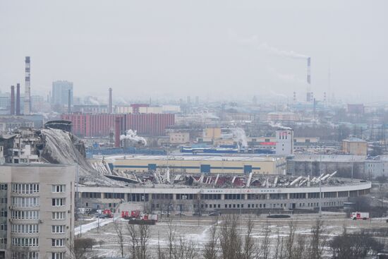 В Петербурге произошло обрушение при демонтаже СКК