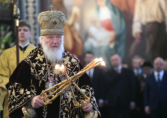 Литургия в годовщину интронизации патриарха Кирилла