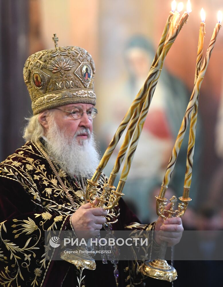 Литургия в годовщину интронизации патриарха Кирилла