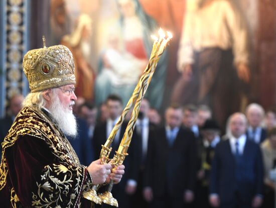 Литургия в годовщину интронизации патриарха Кирилла