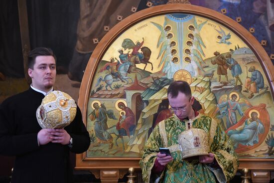 Литургия в годовщину интронизации патриарха Кирилла