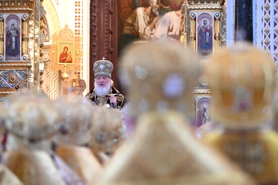 Литургия в годовщину интронизации патриарха Кирилла