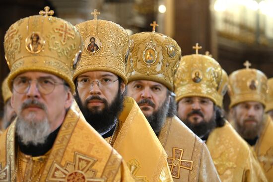 Литургия в годовщину интронизации патриарха Кирилла