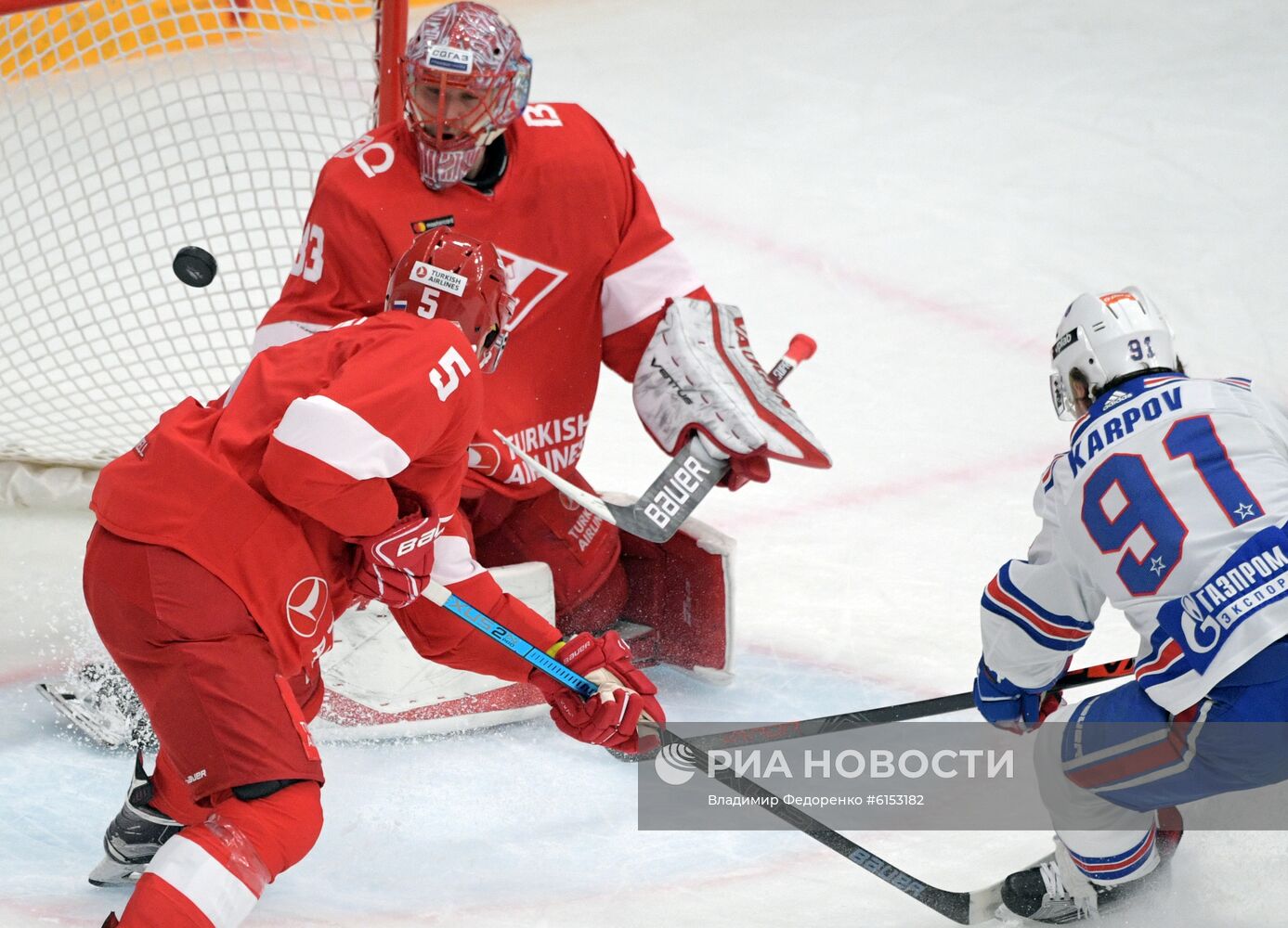 Хоккей. КХЛ. Матч "Спартак" - СКА