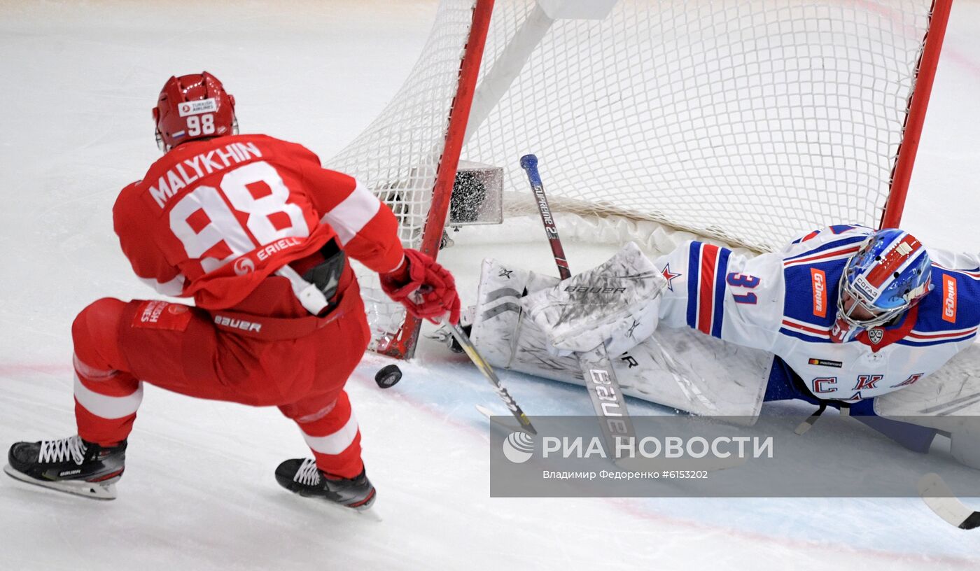 Хоккей. КХЛ. Матч "Спартак" - СКА