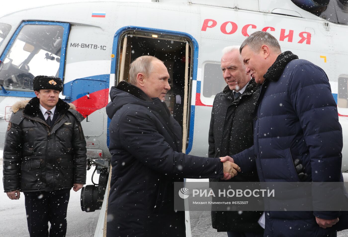 Рабочая поездка президента РФ В. Путина в Череповец