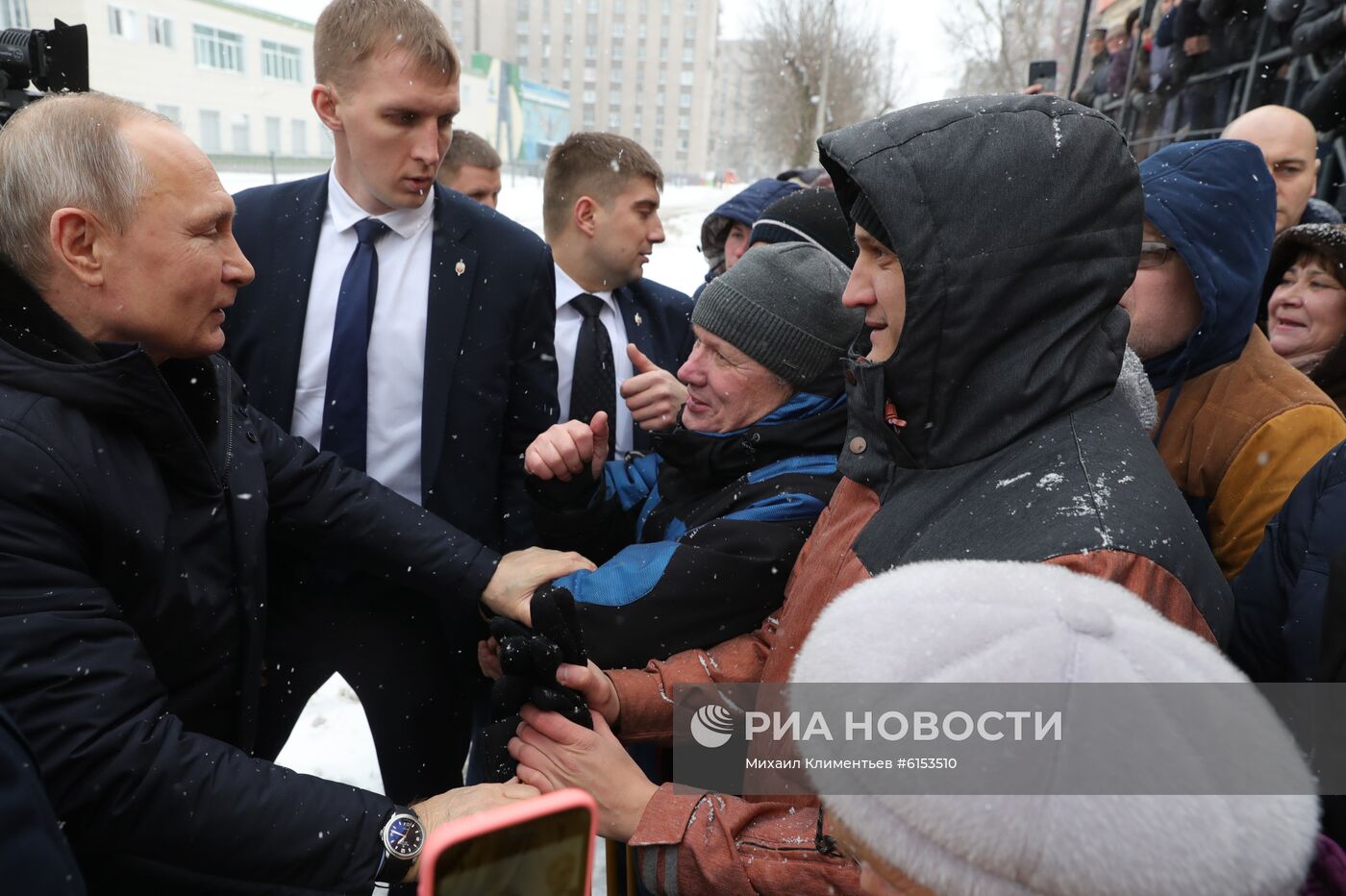 Рабочая поездка президента РФ В. Путина в Череповец