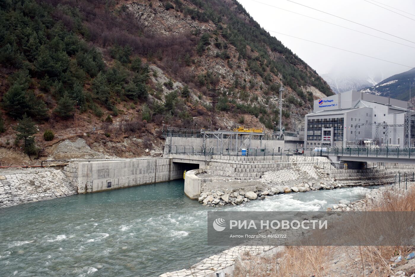 Открытие Зарамагской ГЭС в Северной Осетии