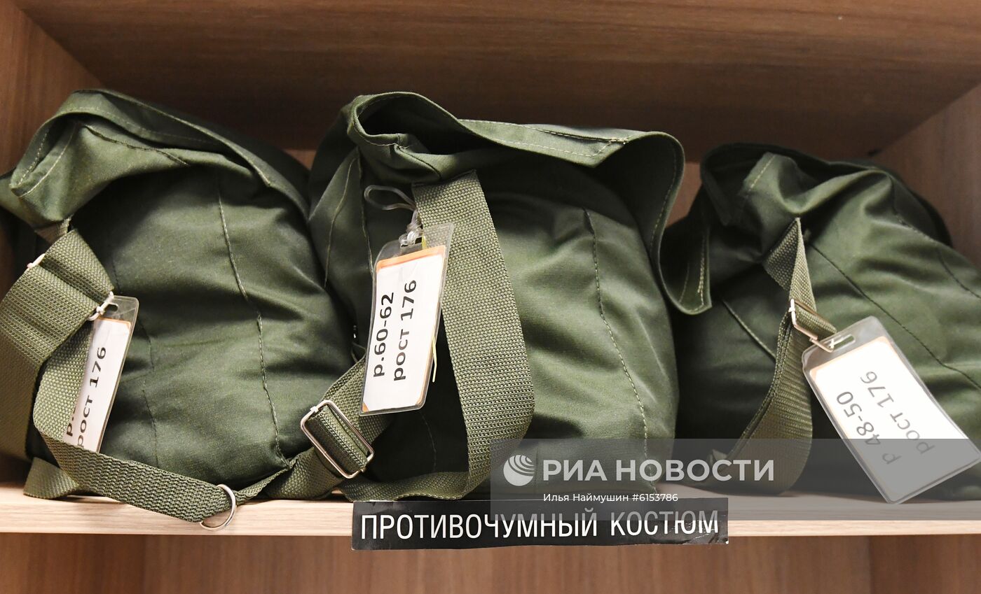 Санитарно-контрольный пункт в аэропорту Красноярска