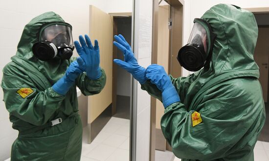 Санитарно-контрольный пункт в аэропорту Красноярска