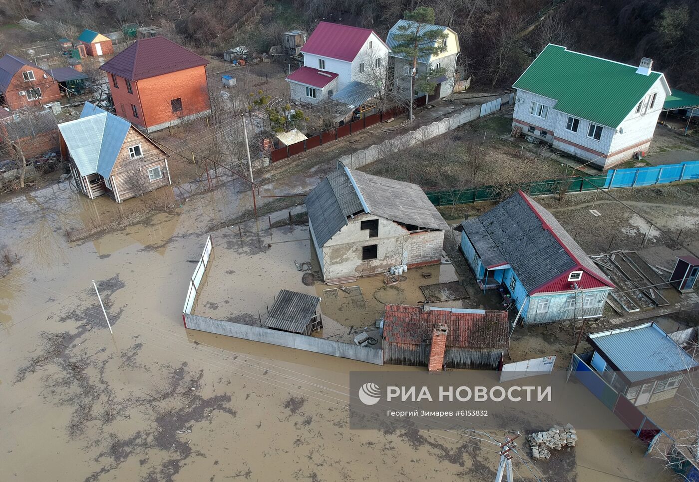 В Горячем Ключе из-за подтопления введен режим ЧС