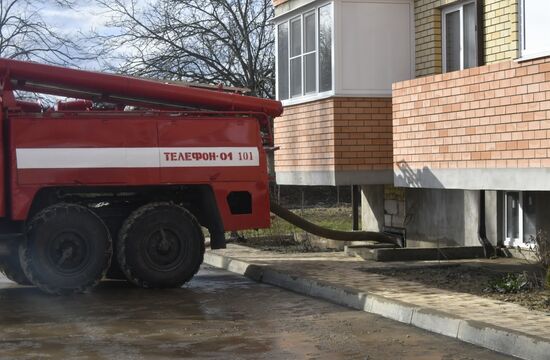 В Горячем Ключе из-за подтопления введен режим ЧС