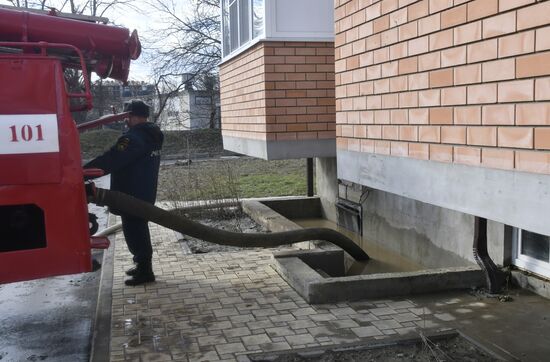 В Горячем Ключе из-за подтопления введен режим ЧС