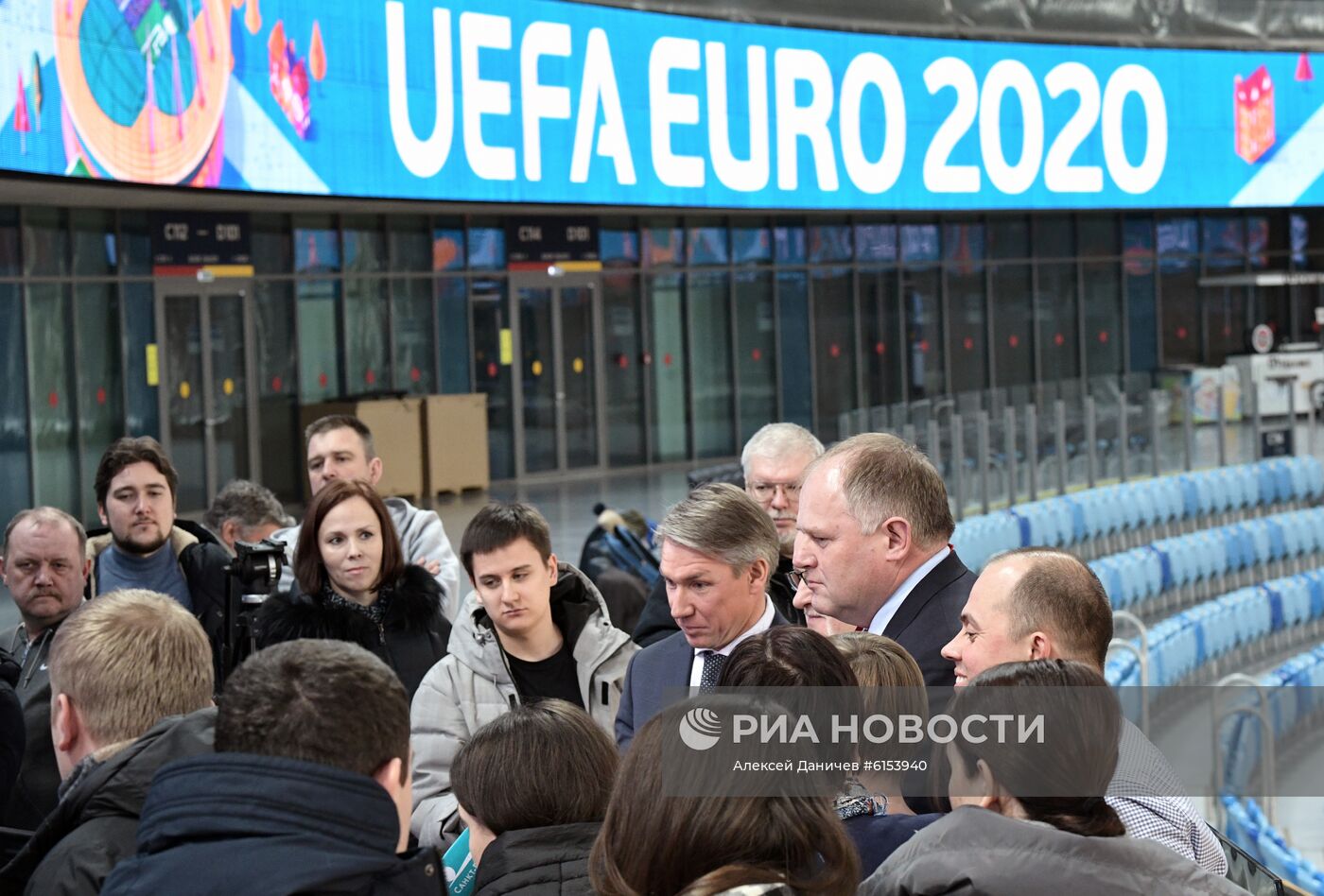 Визит комиссии УЕФА на стадион "Газпром Арена" в Санкт-Петербурге