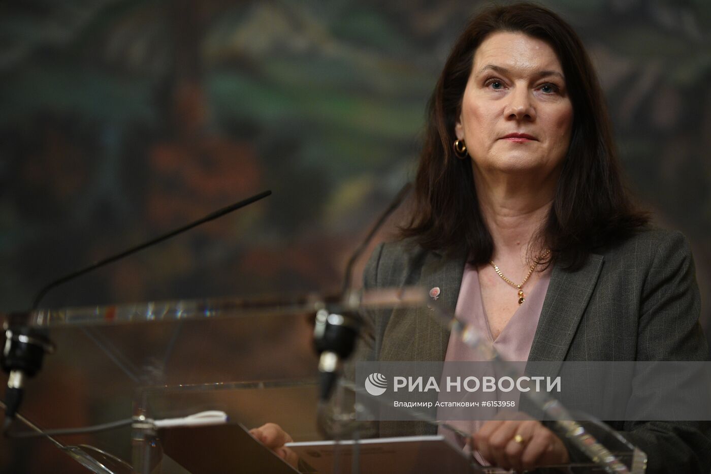 Встреча глав МИД РФ и Швеции С. Лаврова и  А. Линде