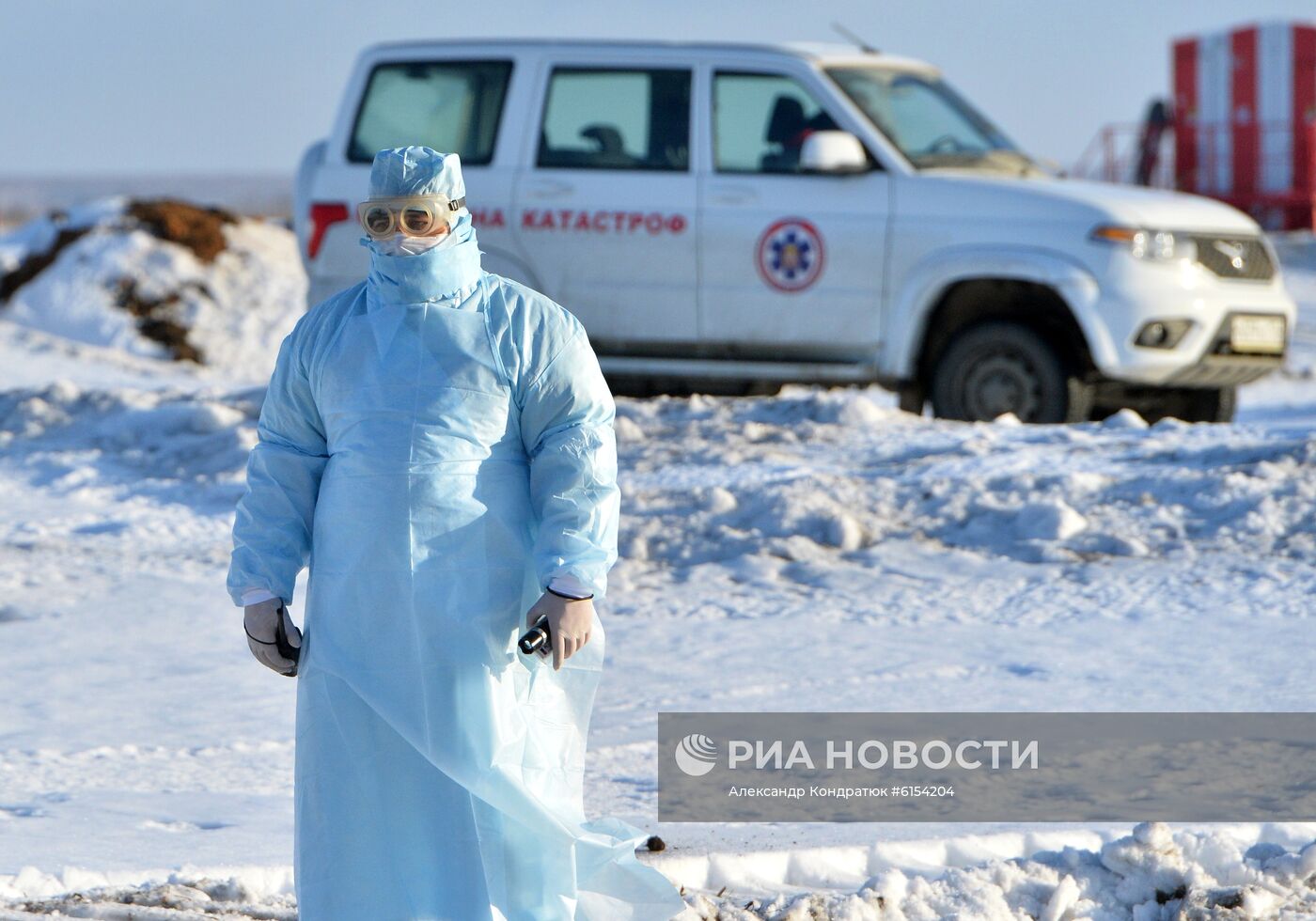 Учения по проведению медицинской эвакуации пациентов с симптомами коронавируса