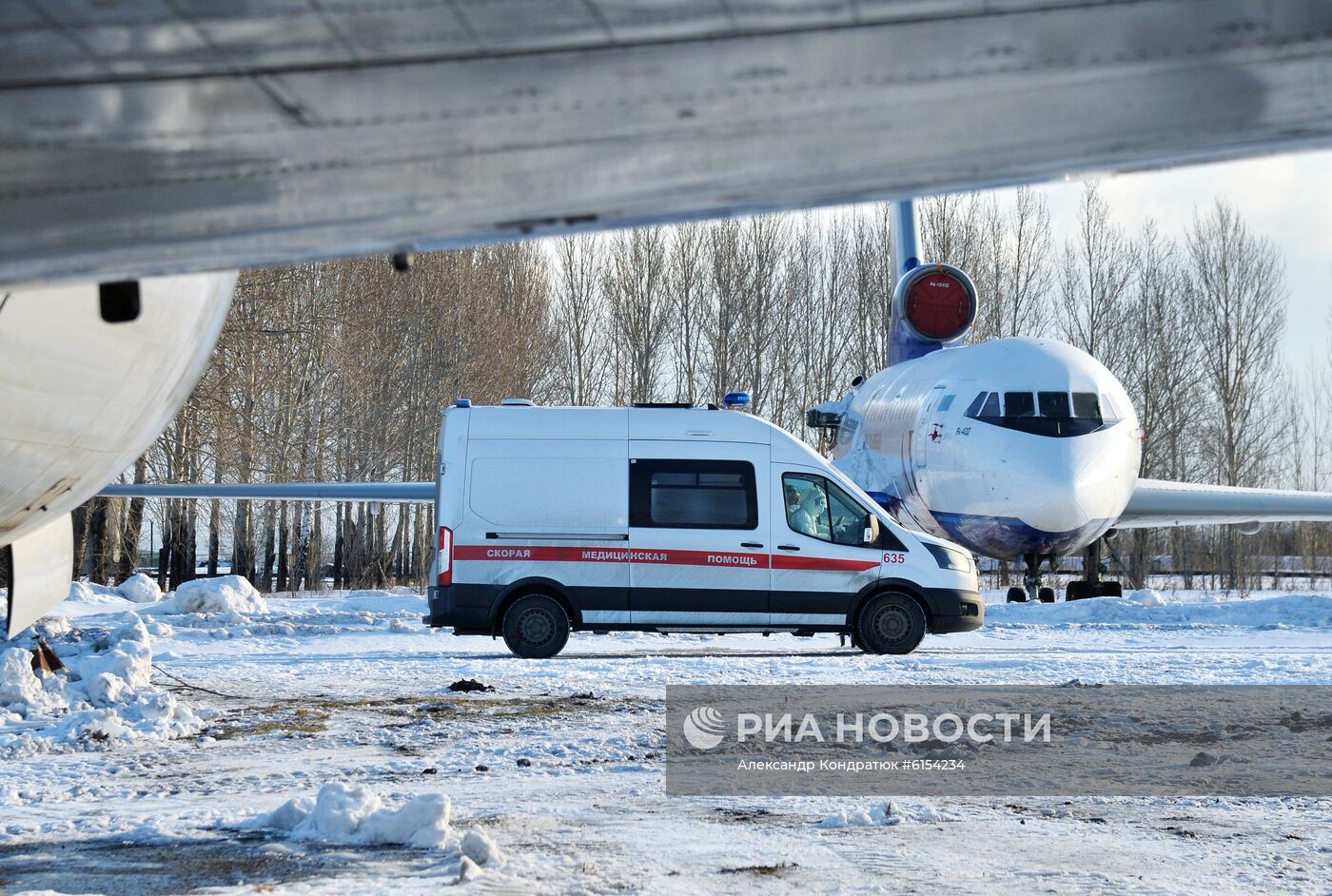 Учения по проведению медицинской эвакуации пациентов с симптомами коронавируса
