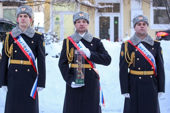 Акция "Эстафета Победы" в Мурманской области