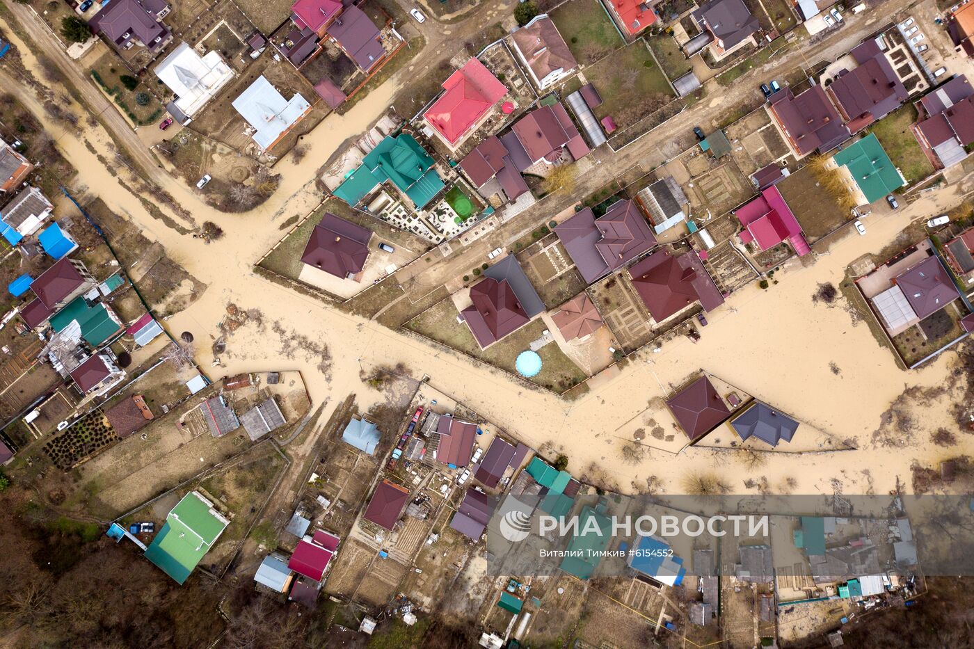 В Горячем Ключе из-за подтопления введен режим ЧС