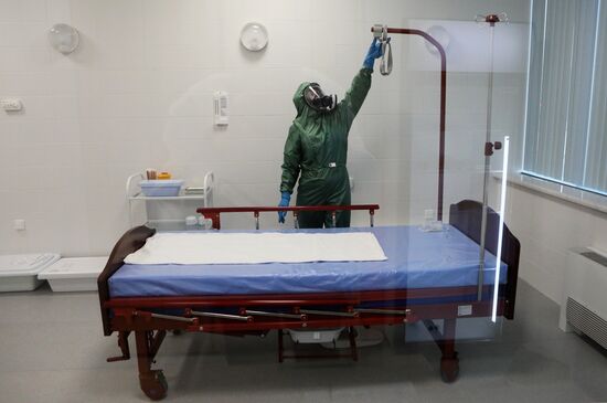 Санитарно-контрольный пункт в аэропорту Красноярска