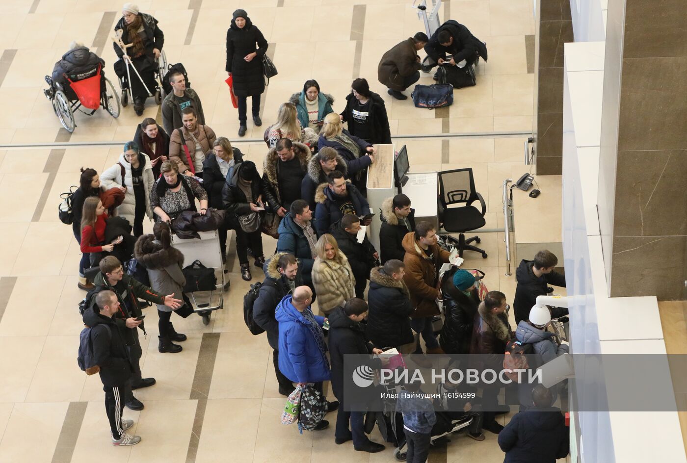 Санитарно-контрольный пункт в аэропорту Красноярска