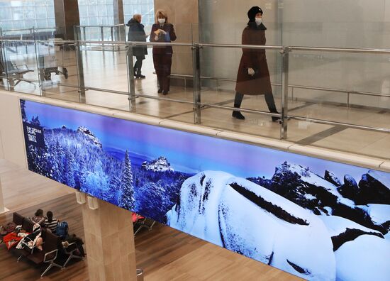 Санитарно-контрольный пункт в аэропорту Красноярска