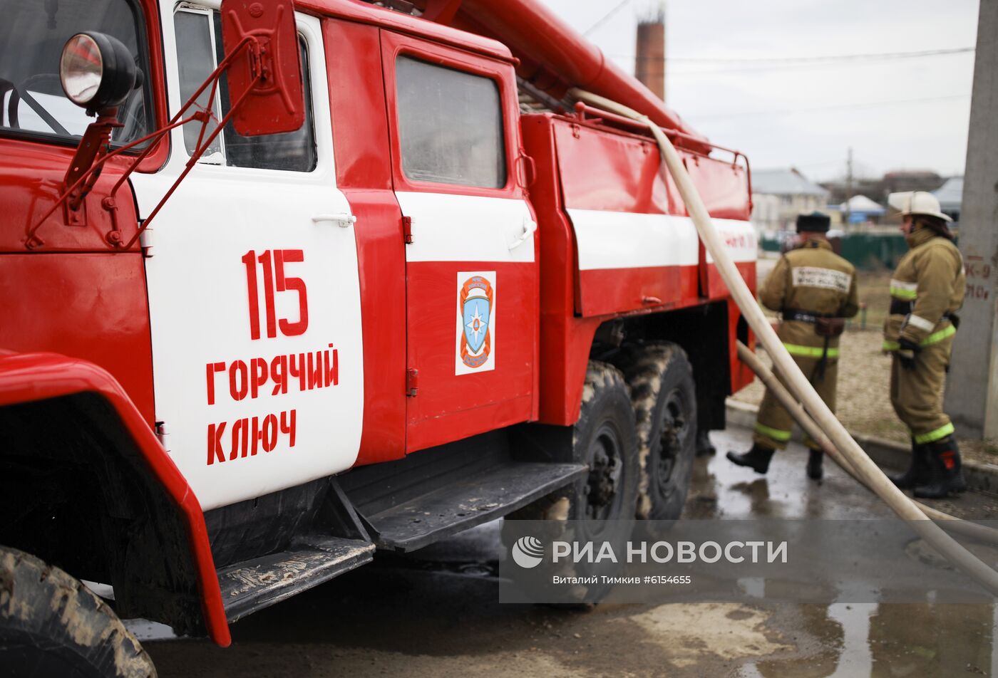 В Горячем Ключе из-за подтопления введен режим ЧС