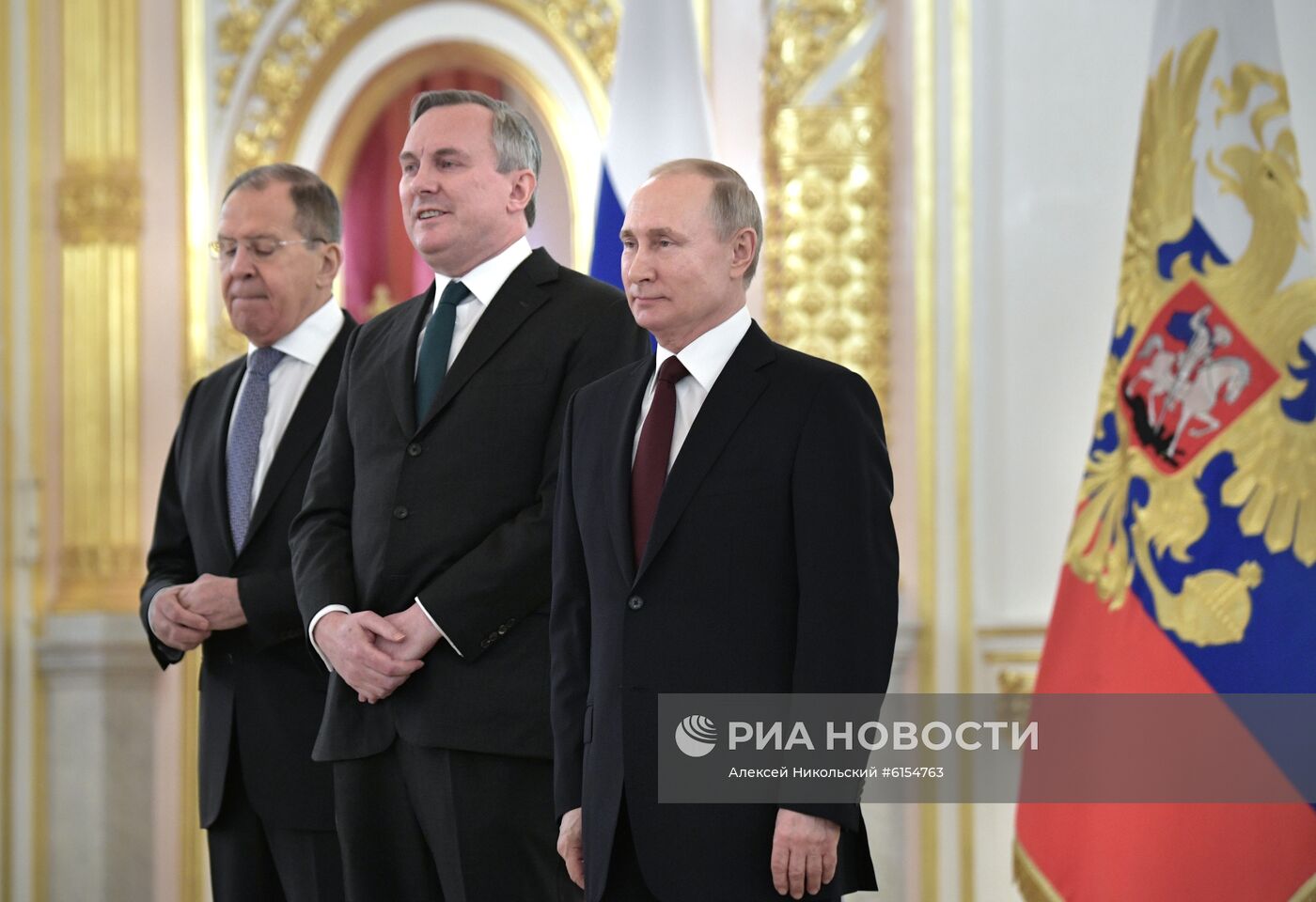 Президент РФ В. Путин принял верительные грамоты у послов иностранных государств