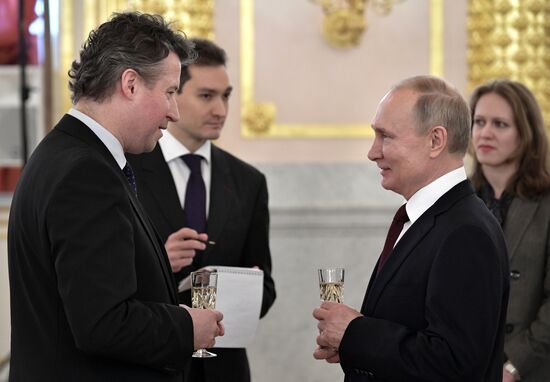 Президент РФ В. Путин принял верительные грамоты у послов иностранных государств