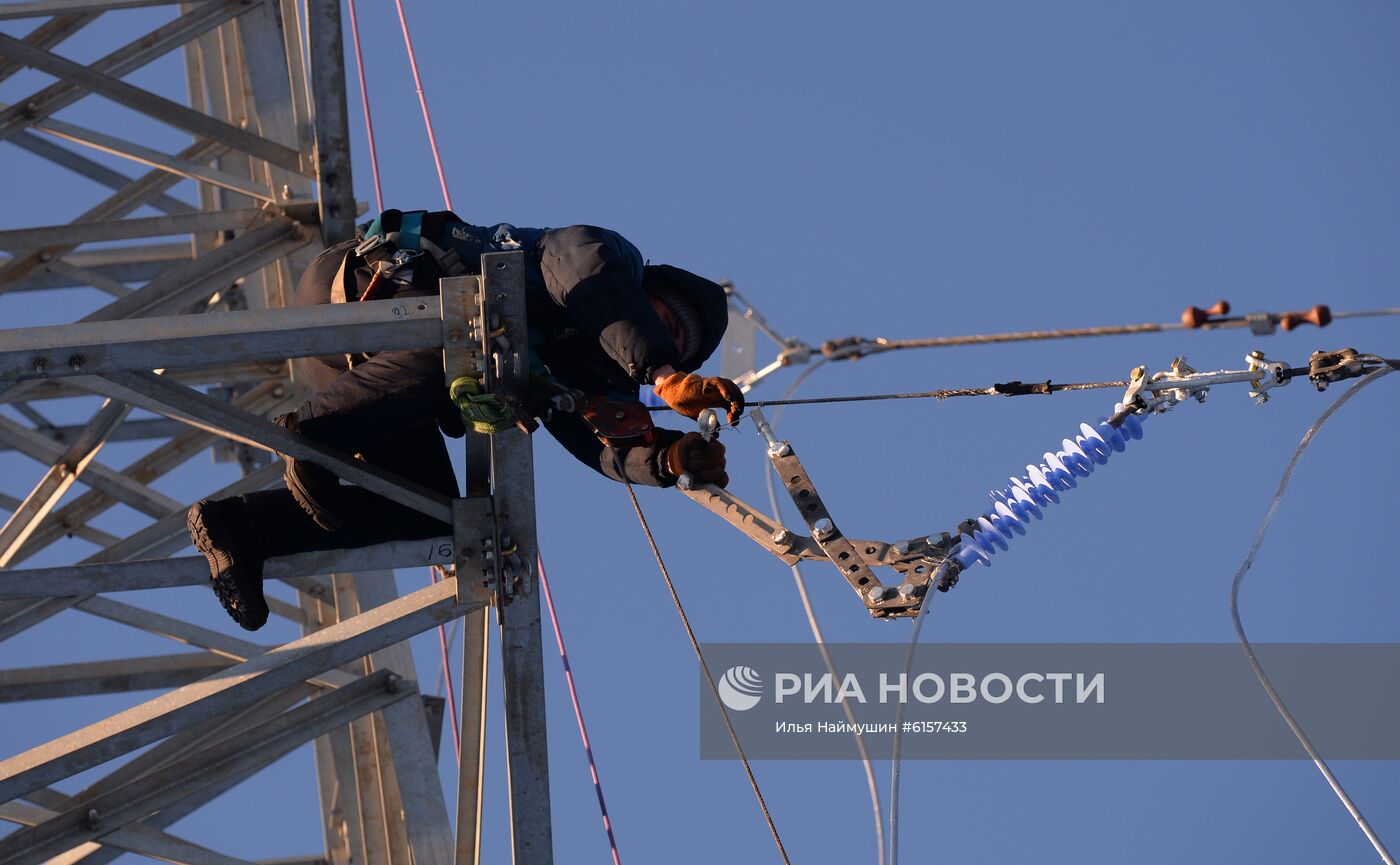 Линии электропередач в Красноярском крае