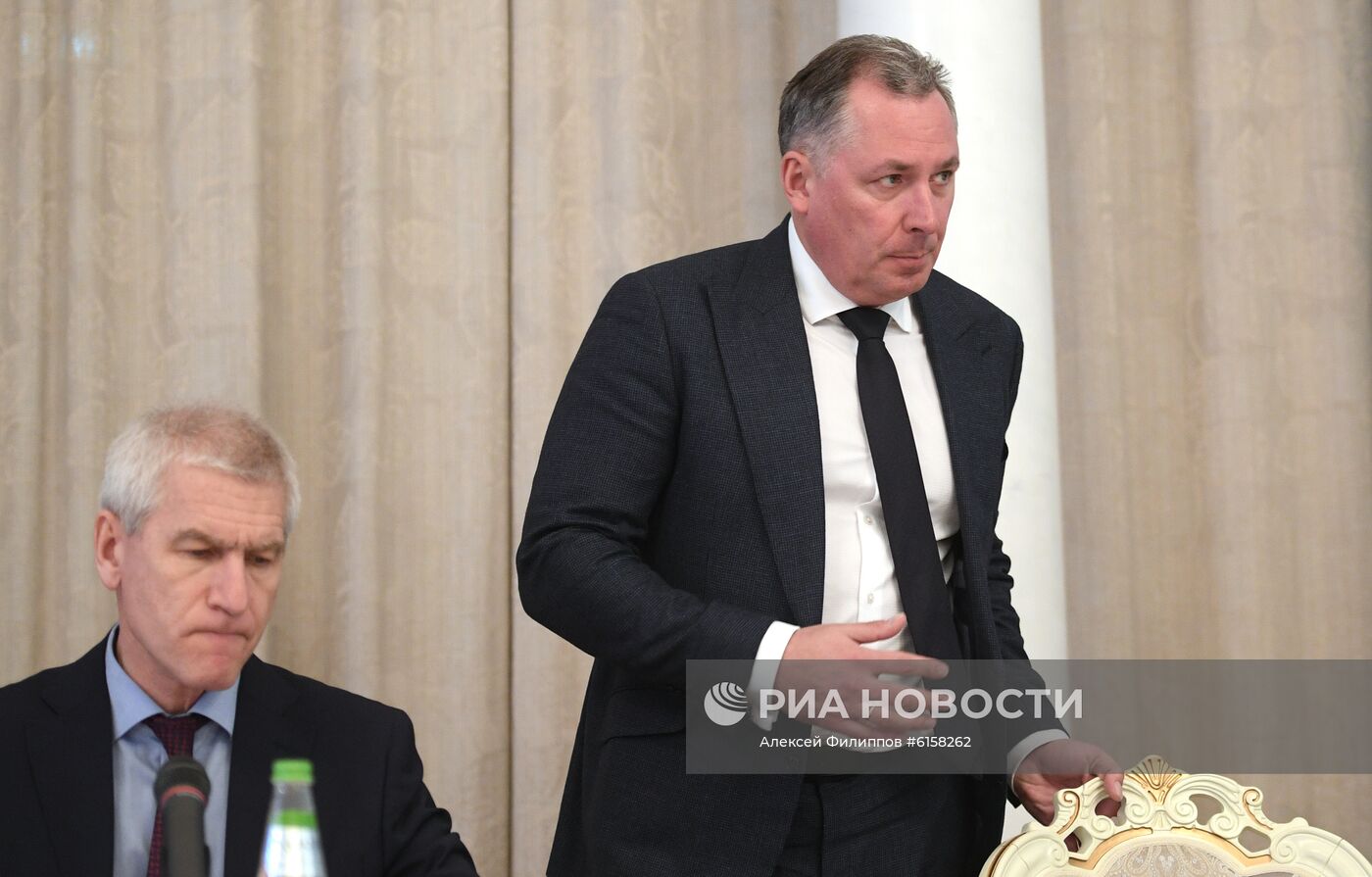 Заседание штаба по подготовке сборных команд РФ к Олимпиаде-2020