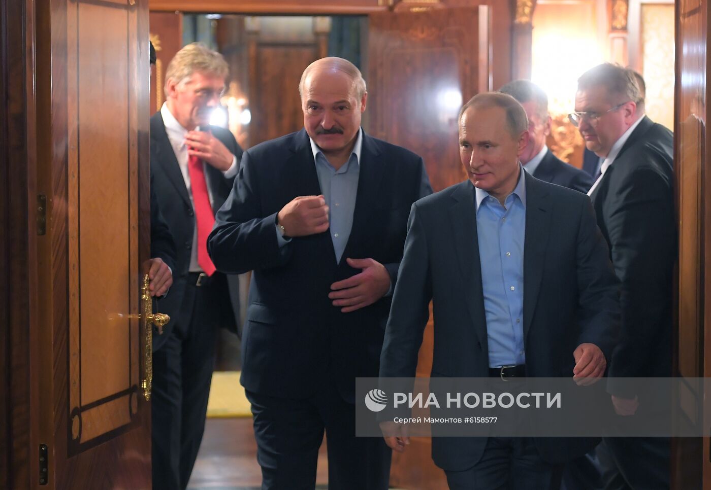 Встреча президента РФ В. Путина с президентом Белоруссии А. Лукашенко