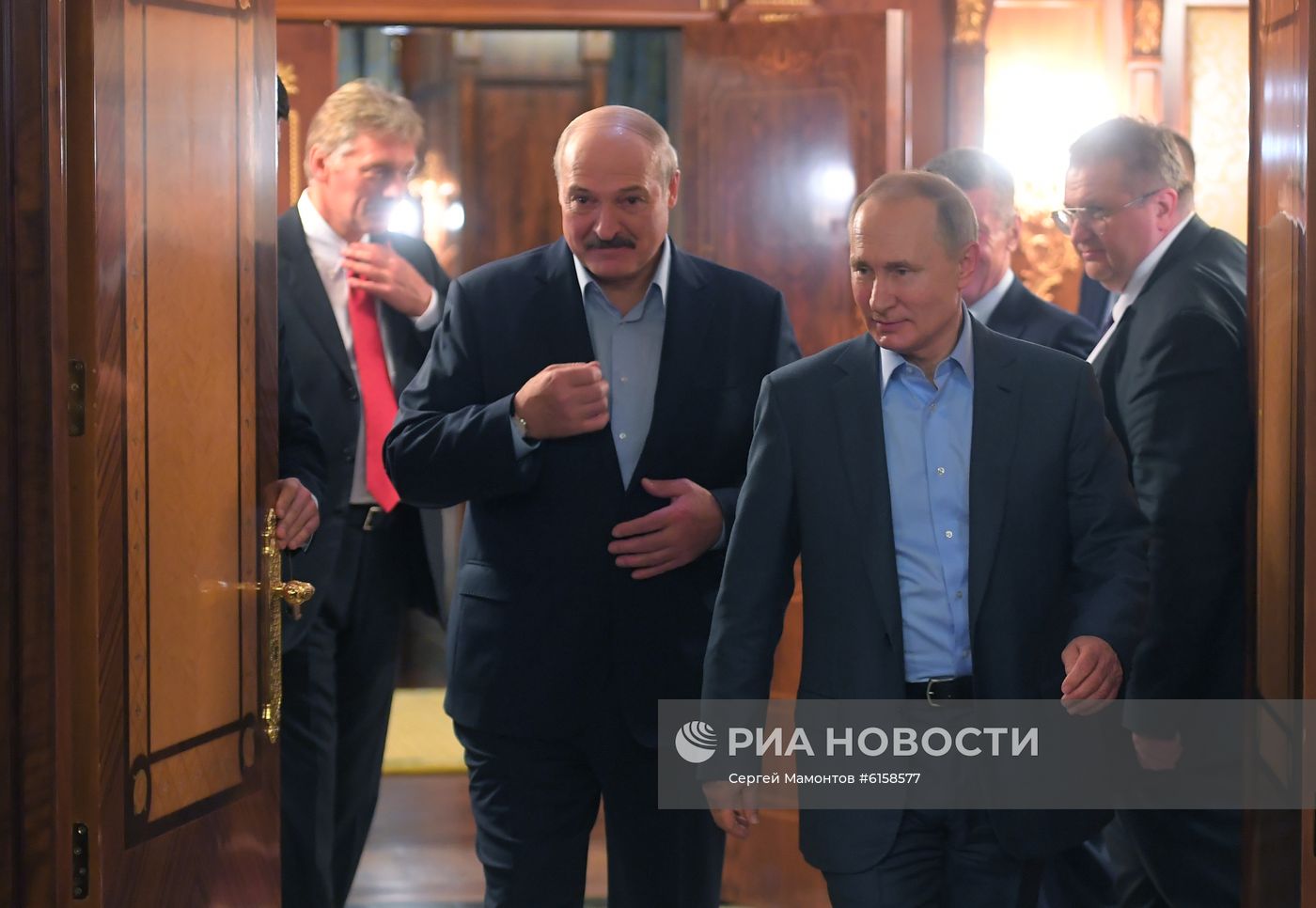 Встреча президента РФ В. Путина с президентом Белоруссии А. Лукашенко